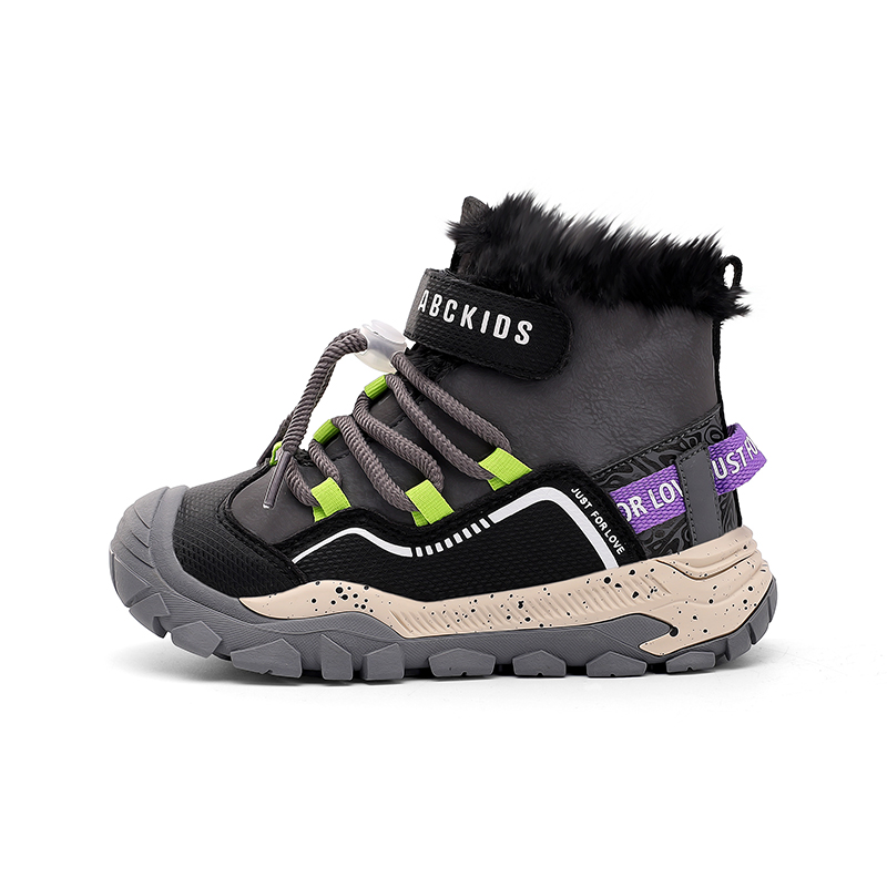 Нескользящие, водонепроницаемые, теплые, высокие детские ботинки ABC KIDS, черный/серый
Нескользящие, водонепроницаемые, теплые, высокие детские ботинки ABC KIDS, черный/серый