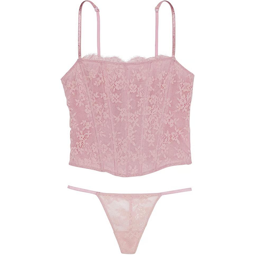 Victoria's Secret Очень сексуальный комплект с кружевным корсетом и мерцающими бретелями /CR пижамный комплект для женщин розовый роза
Victoria's Secret Очень сексуальный комплект с кружевным корсетом и мерцающими бретелями /CR пижамный комплект для женщин розовый роза