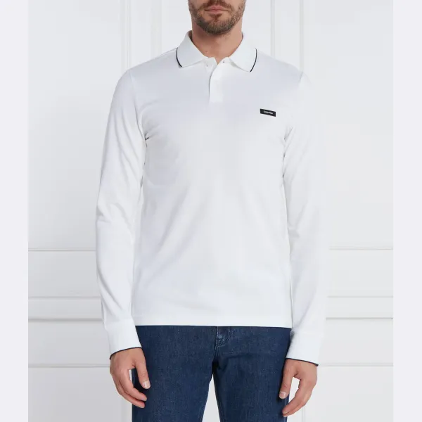 Облегающее поло с опрокидыванием растягивать пике Calvin Klein, белый
Облегающее поло с опрокидыванием растягивать пике Calvin Klein, белый