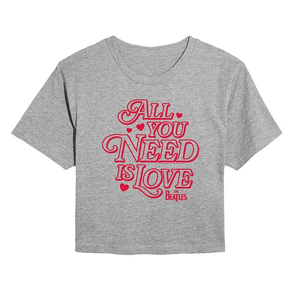 Футболка Juniors' The Beatles All You Need Is Love Licensed Character, Heather Gray
Футболка Juniors' The Beatles All You Need Is Love Licensed Character, Heather Gray