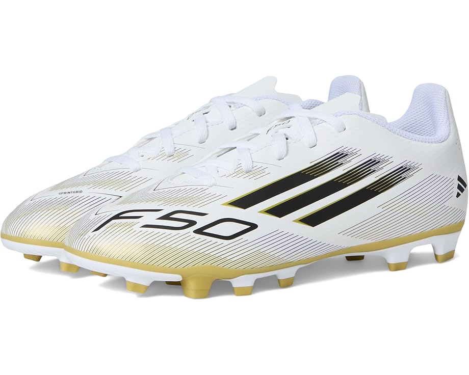 Кроссовки adidas Kids F50 Club Firm Ground/Multi Ground Cleats, цвет White/Black/Gold Metallic
Кроссовки adidas Kids F50 Club Firm Ground/Multi Ground Cleats, цвет White/Black/Gold Metallic