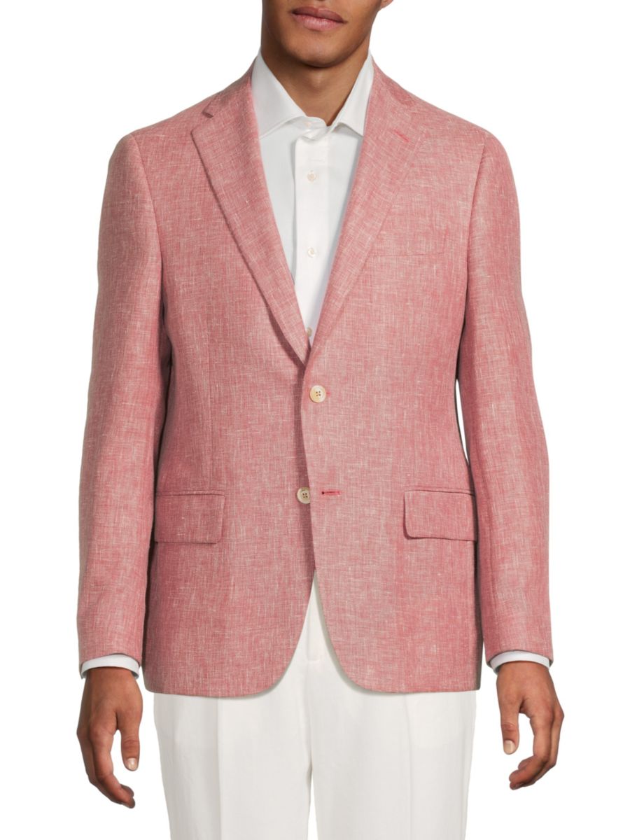 Спортивное пальто классического кроя из текстурированной шерсти, льна и шелка Samuelsohn, красный
Спортивное пальто классического кроя из текстурированной шерсти, льна и шелка Samuelsohn, красный