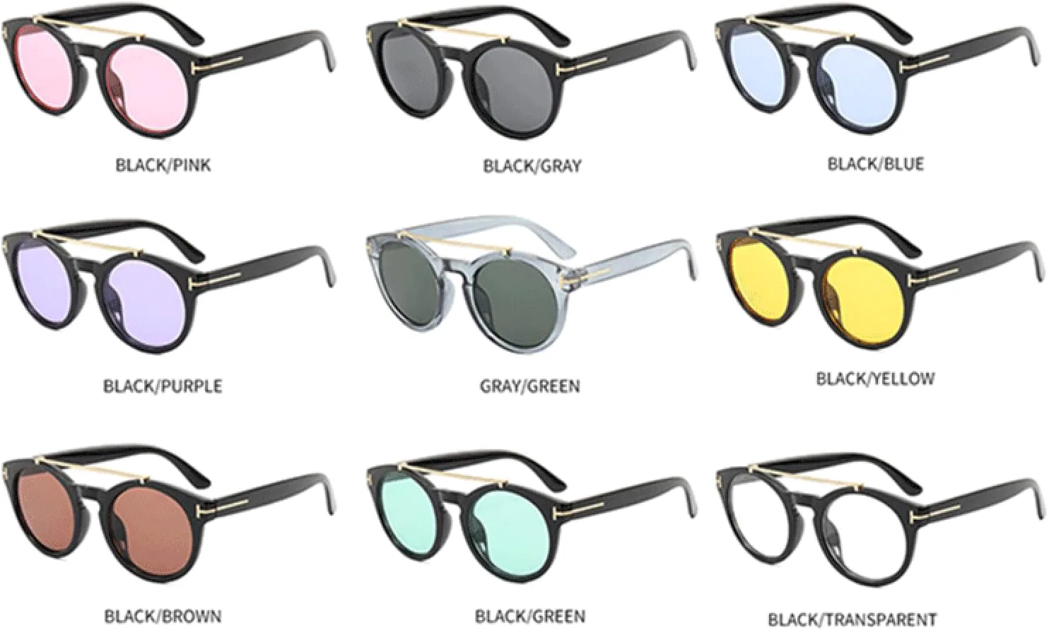 Круглые солнцезащитные очки для мужчин и женщин, солнцезащитные очки с двойной перемычкой, панк-очки, очки с защитой от УФ-излучения UV400 DSVIGF, Black Pink
Круглые солнцезащитные очки для мужчин и женщин, солнцезащитные очки с двойной перемычкой, панк-очки, очки с защитой от УФ-излучения UV400 DSVIGF, Black Pink