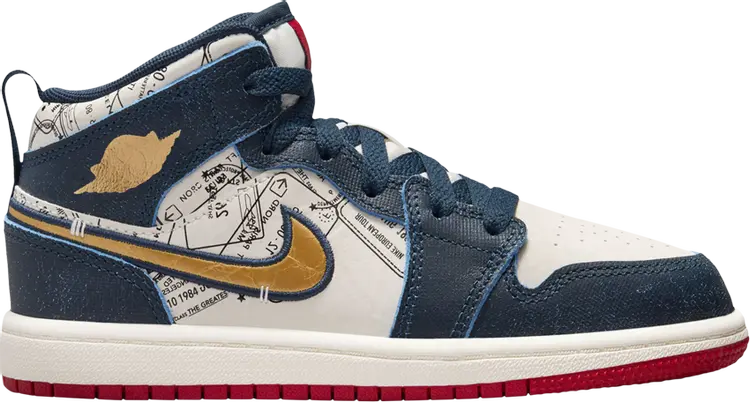 Кроссовки Air Jordan 1 Mid SE PS 'Take Flight', синий
Кроссовки Air Jordan 1 Mid SE PS 'Take Flight', синий