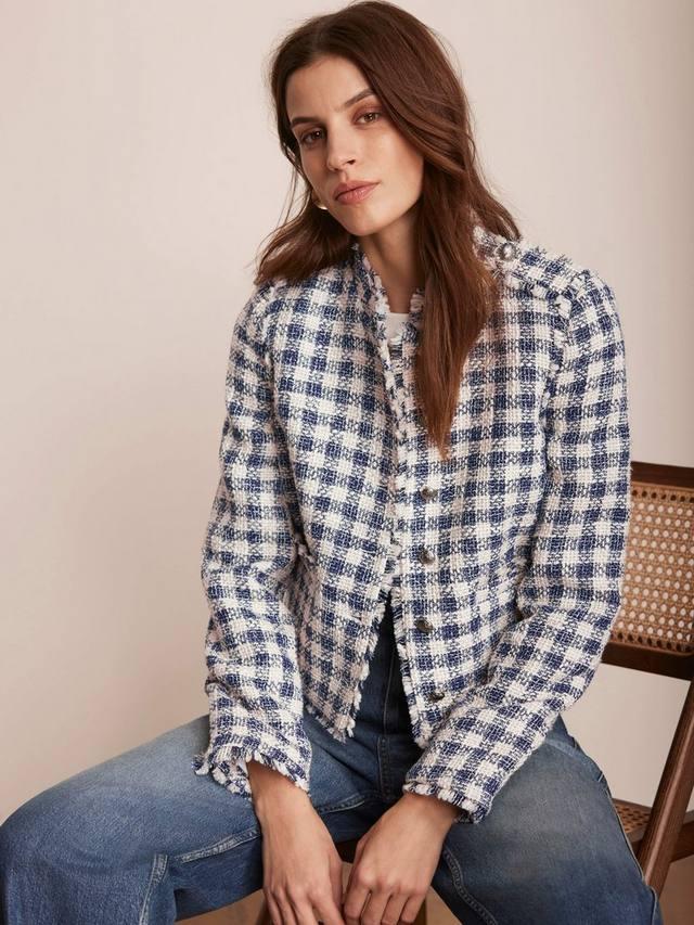 Жакет из букле с клетчатым узором Mint Velvet, Ivory/Multi
Жакет из букле с клетчатым узором Mint Velvet, Ivory/Multi
