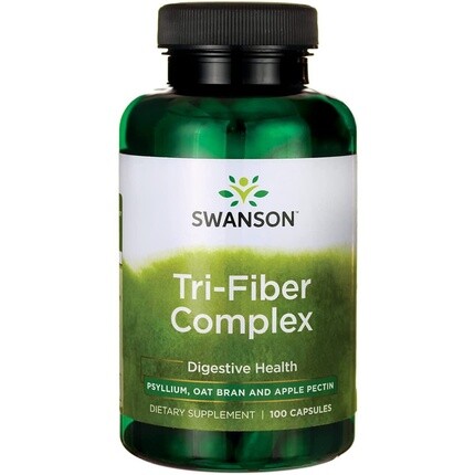 Комплексная добавка Tri-Fiber для здоровья пищеварительной системы с подорожником, овсяными отрубями и яблочным пектином, 100 капсул, Swanson, Серый, Комплексная добавка Tri-Fiber для здоровья пищеварительной системы с подорожником, овсяными отрубями и яб
Комплексная добавка Tri-Fiber для здоровья пищеварительной системы с подорожником, овсяными отрубями и яблочным пектином, 100 капсул, Swanson, Серый, Комплексная добавка Tri-Fiber для здоровья пищеварительной системы с подорожником, овсяными отрубями и яб