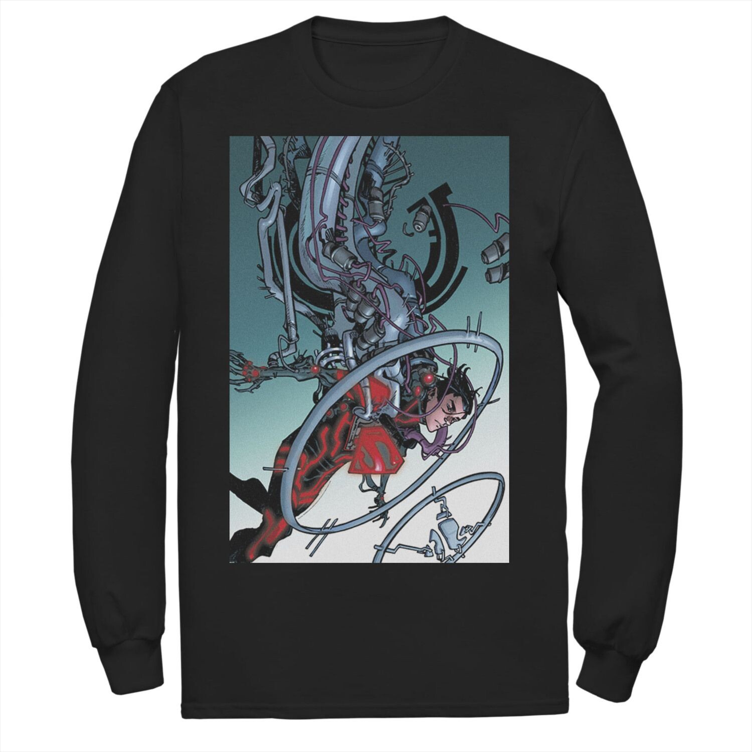 Мужская футболка с плакатом и комиксами DC Comics «Супермен Механика»
Мужская футболка с плакатом и комиксами DC Comics «Супермен Механика»