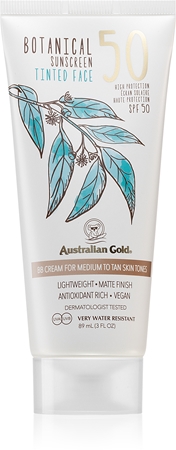 Тонизирующий защитный крем Australian Gold Botanical Tinted Face, SPF 50 Medium 88 ml
Тонизирующий защитный крем Australian Gold Botanical Tinted Face, SPF 50 Medium 88 ml