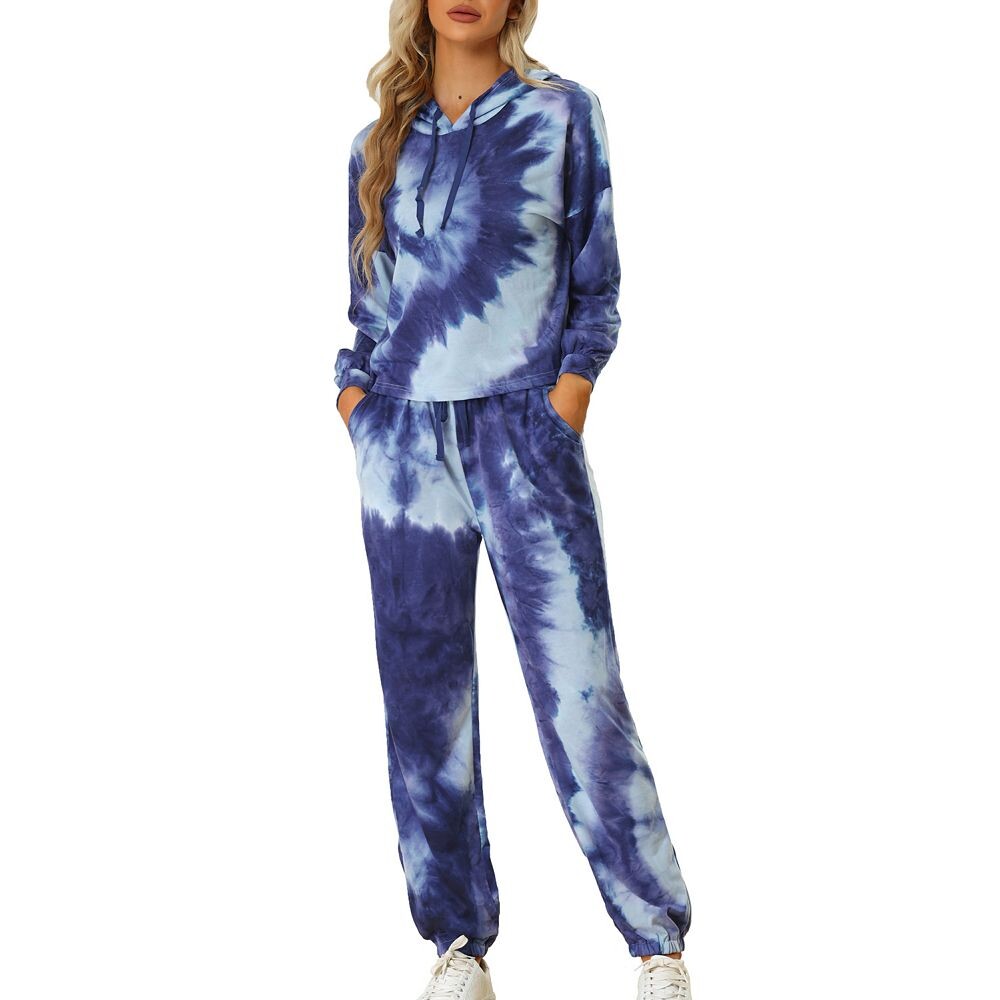 Женские спортивные костюмы из 2 предметов, пуловер с капюшоном и шнурком, спортивный костюм, спортивный костюм ALLEGRA K, синий
Женские спортивные костюмы из 2 предметов, пуловер с капюшоном и шнурком, спортивный костюм, спортивный костюм ALLEGRA K, синий