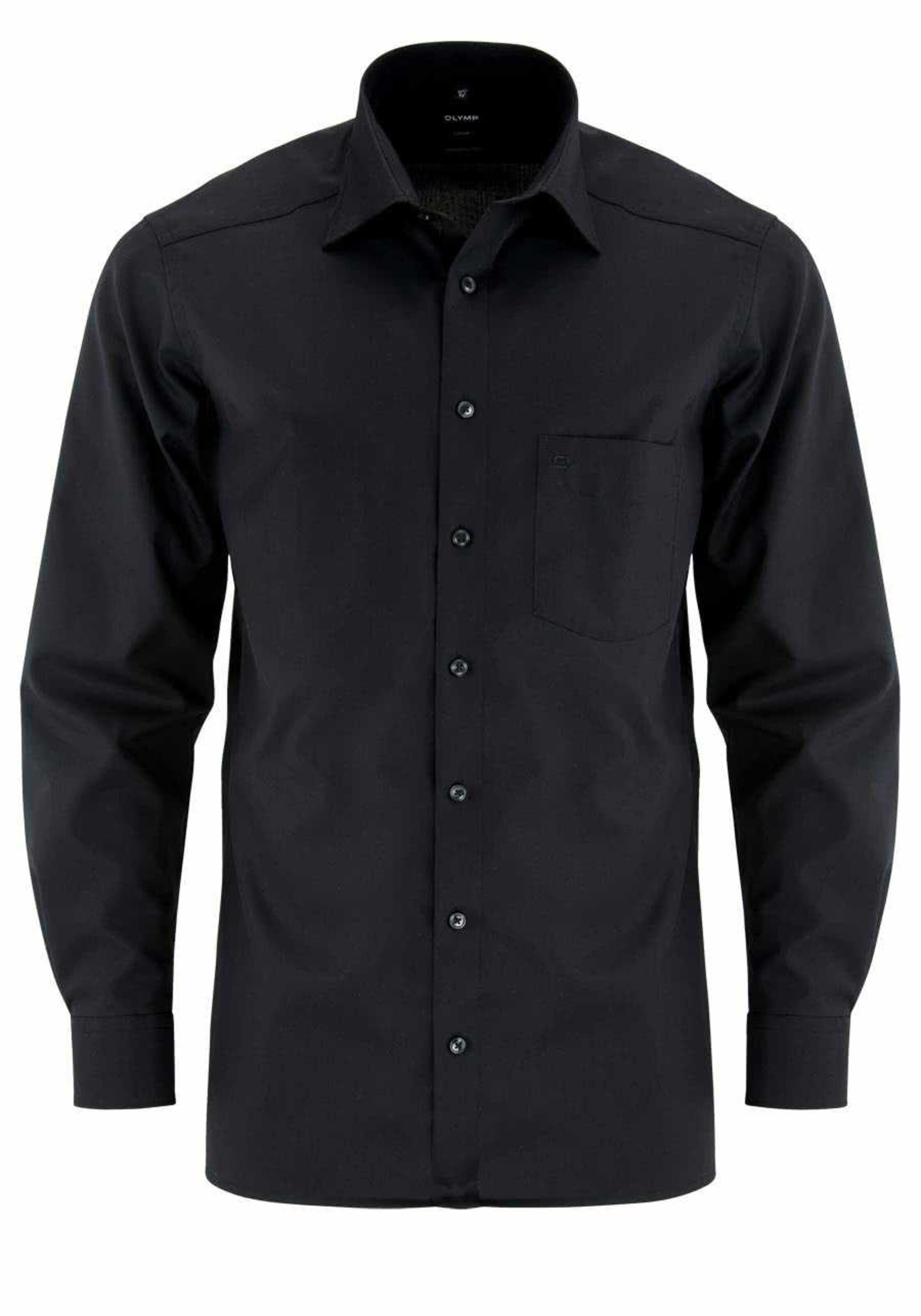 OLYMP Деловая рубашка приталенного кроя 'Luxor' в черном цвете
OLYMP Деловая рубашка приталенного кроя 'Luxor' в черном цвете