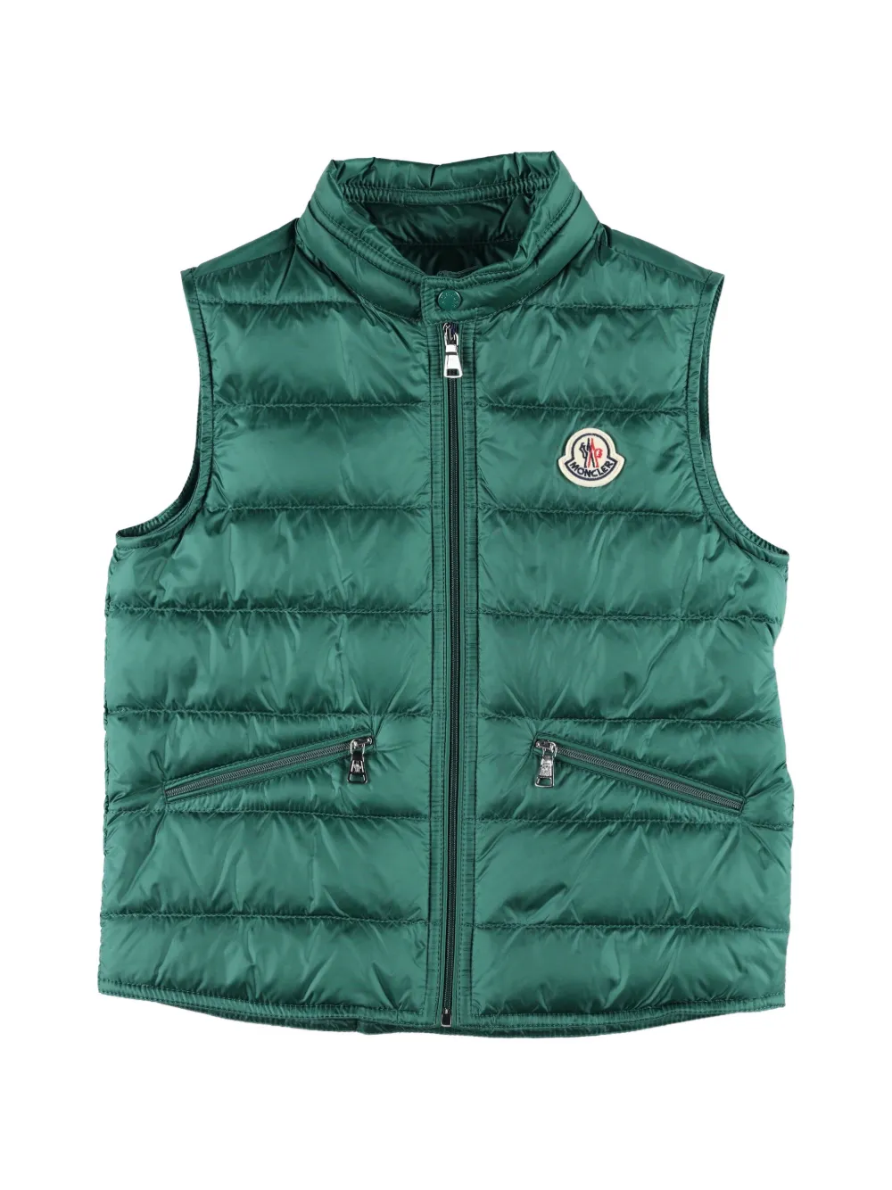 Жилет с нашивкой-логотипом Moncler Enfant, зеленый
Жилет с нашивкой-логотипом Moncler Enfant, зеленый