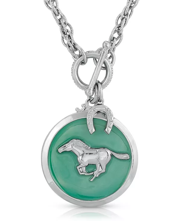 Ожерелье с подвеской в виде лошади из серебристой эмали 2028, turquoise
Ожерелье с подвеской в виде лошади из серебристой эмали 2028, turquoise