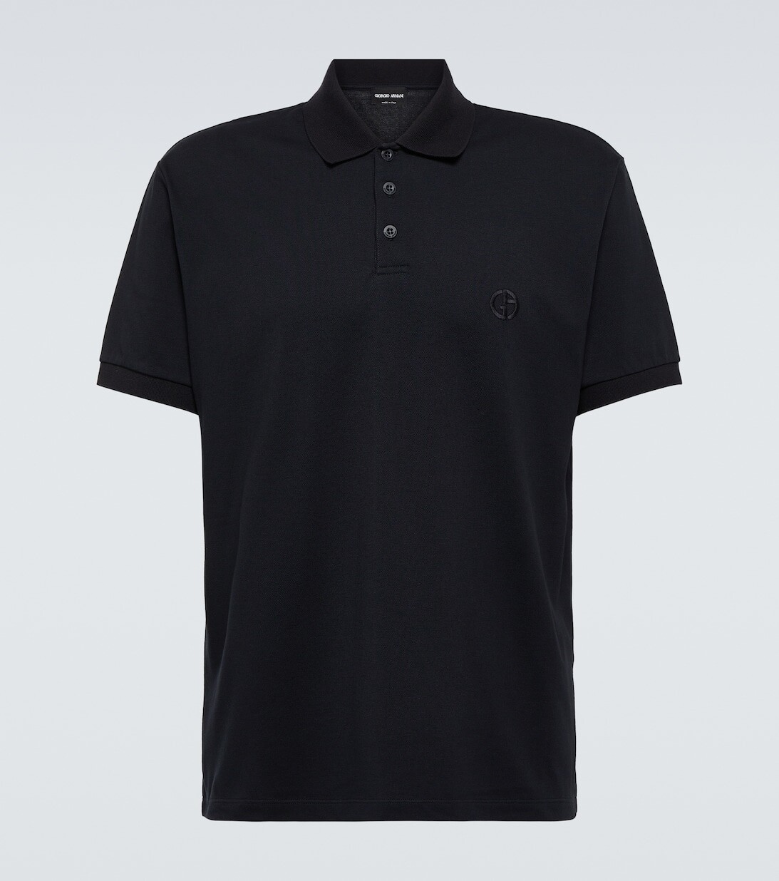 Рубашка поло из смесового хлопка Giorgio Armani, синий
Рубашка поло из смесового хлопка Giorgio Armani, синий