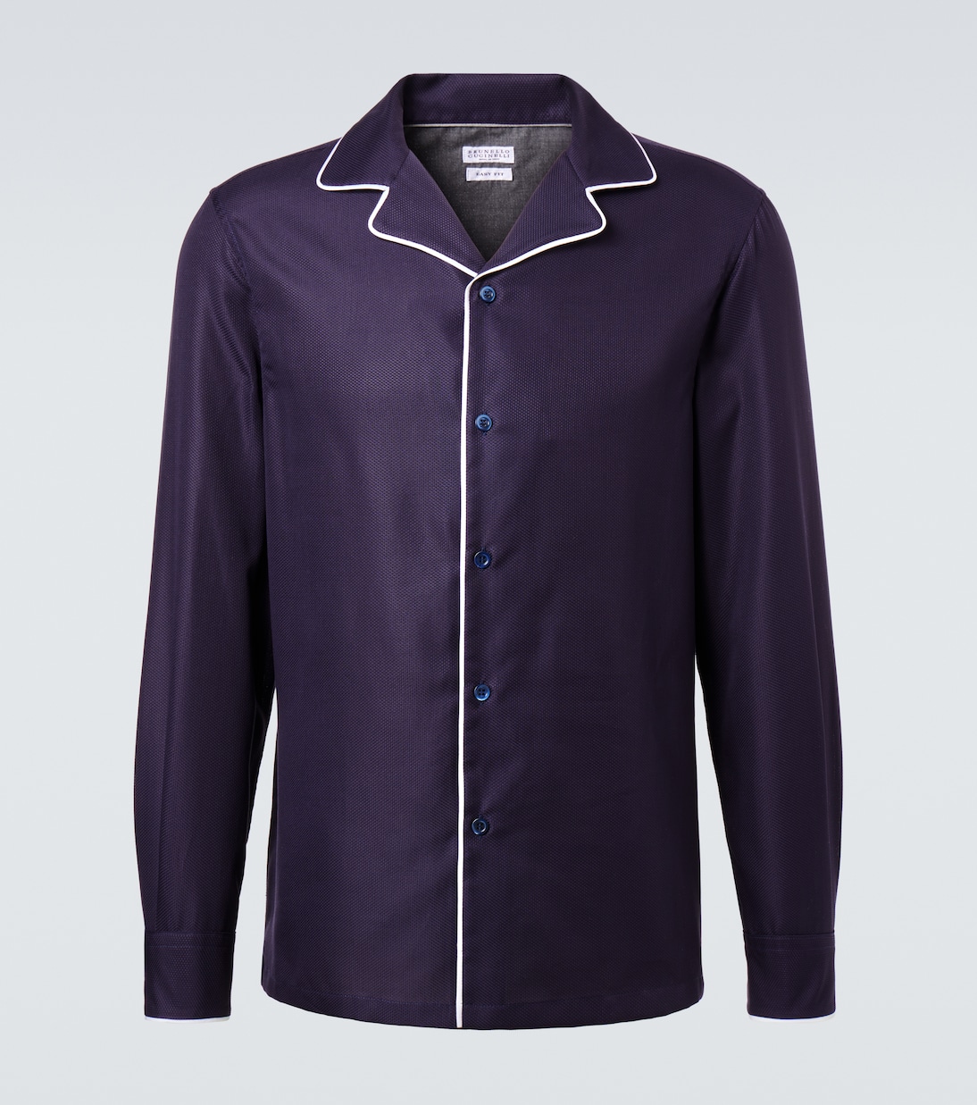 Хлопковая пижамная рубашка Brunello Cucinelli, Blu
Хлопковая пижамная рубашка Brunello Cucinelli, Blu