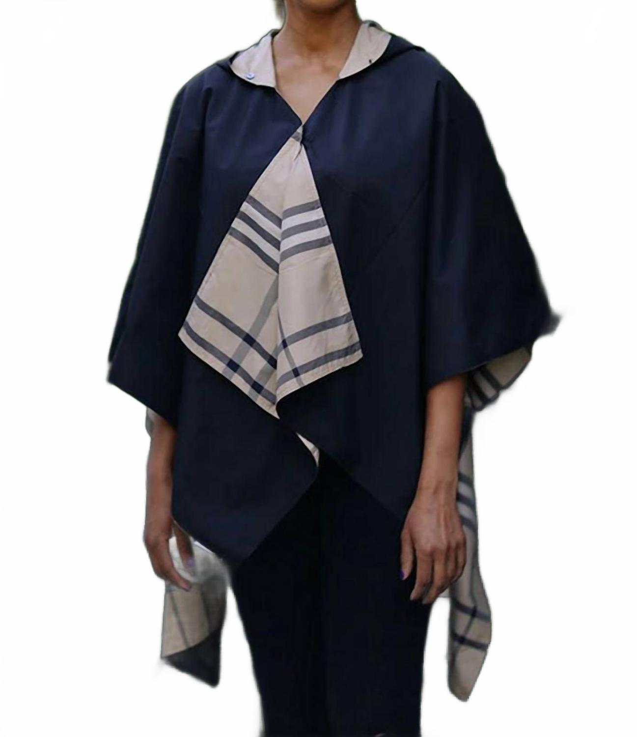 Черный клетчатый дождевик RAINRAPS
Черный клетчатый дождевик RAINRAPS