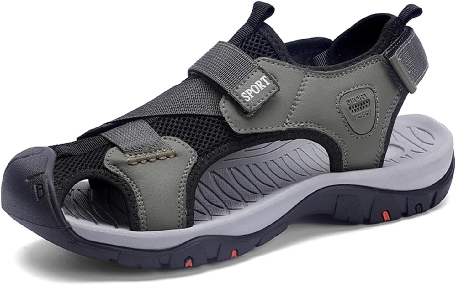Мужские походные сандалии для улицы с закрытым носком, водонепроницаемые, противоскользящие, повседневные сандалии с регулируемыми ремешками Abborora, зеленый
Мужские походные сандалии для улицы с закрытым носком, водонепроницаемые, противоскользящие, повседневные сандалии с регулируемыми ремешками Abborora, зеленый