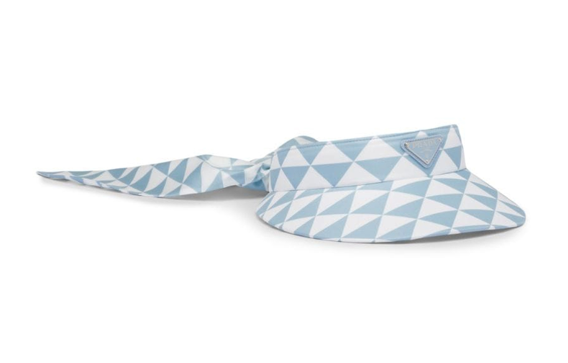 Футболка из шелкового твила PRADA, синяя 
Футболка из шелкового твила PRADA, синяя