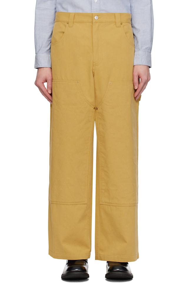 Широкие плотницкие брюки After Pray, желтый
Широкие плотницкие брюки After Pray, желтый
