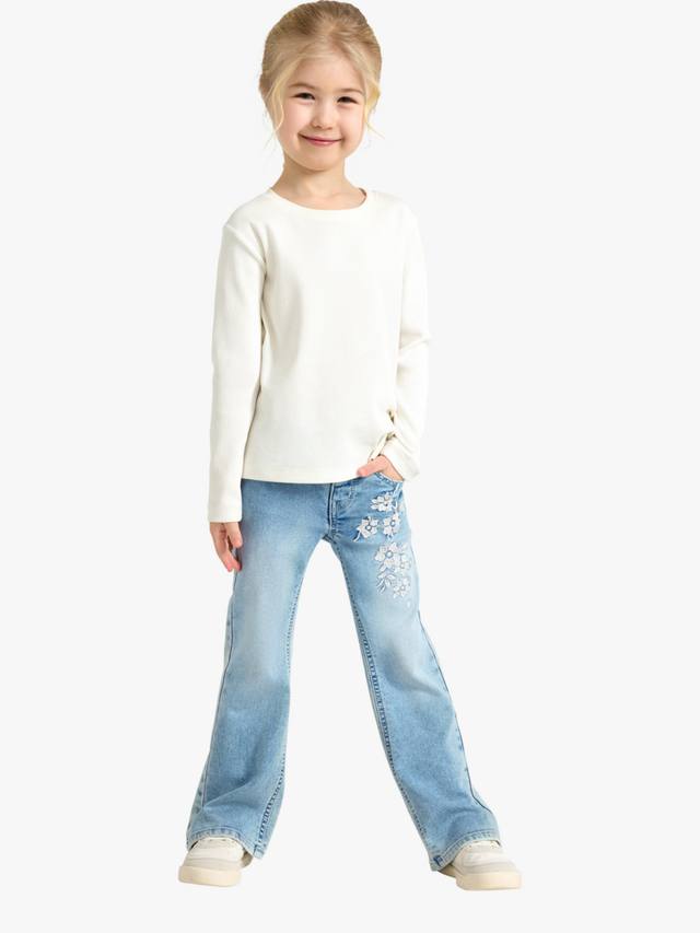 Детские расклешенные джинсы с вышивкой Lindex, Light Denim
Детские расклешенные джинсы с вышивкой Lindex, Light Denim