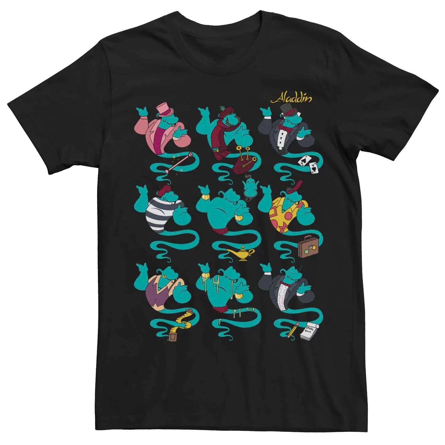 Мужская футболка с графическим рисунком Disney Aladdin Genie Outfits Licensed Character
Мужская футболка с графическим рисунком Disney Aladdin Genie Outfits Licensed Character