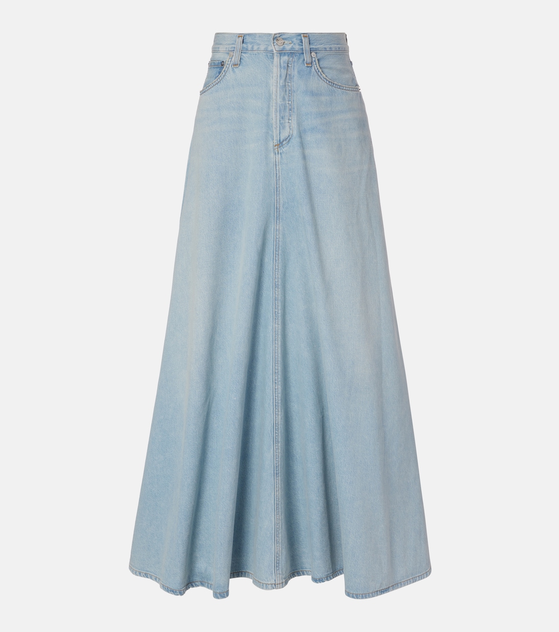 Оджинсовая миди-юбка Odin с завышенной талией Agolde, Lost
Оджинсовая миди-юбка Odin с завышенной талией Agolde, Lost