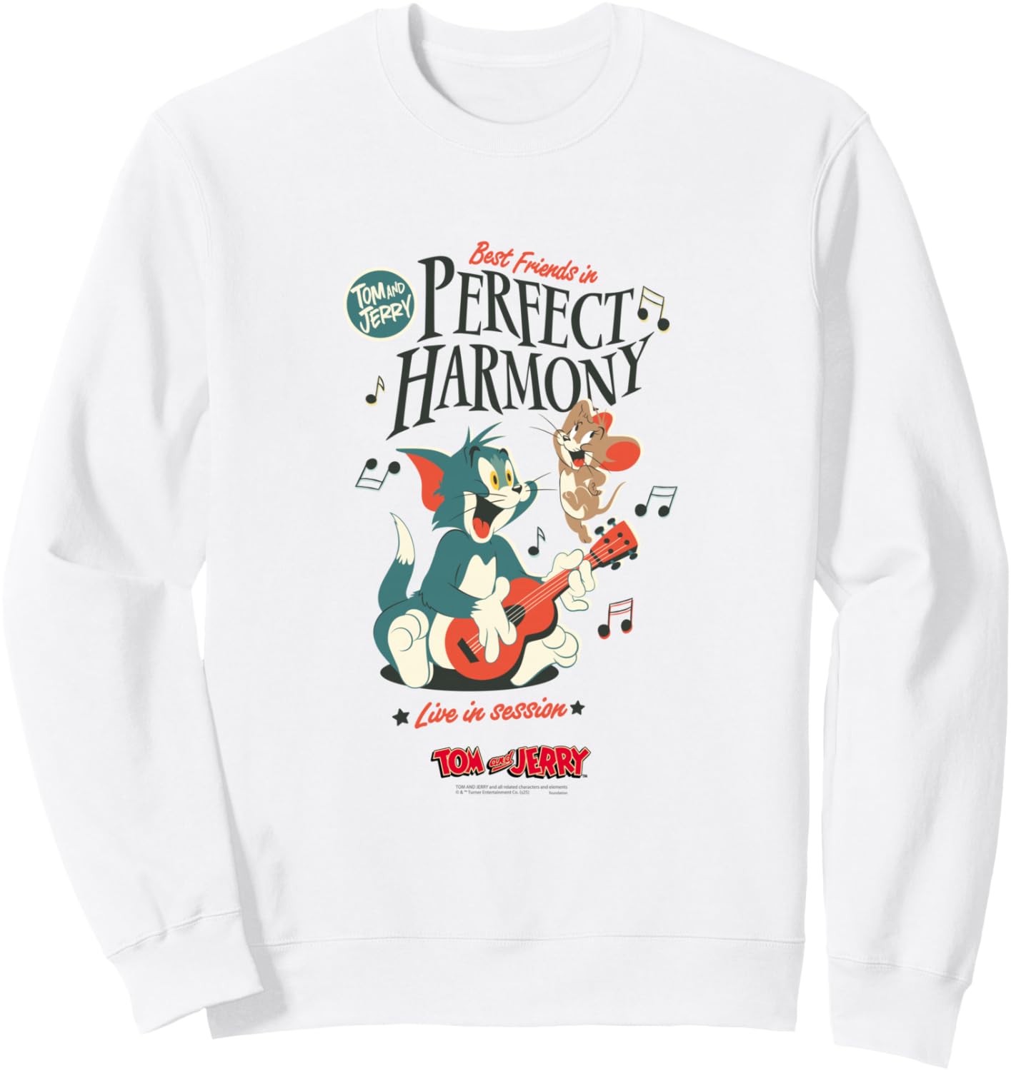 Толстовка с изображением Тома и Джерри и фразы Идеальная гармония Tom And Jerry, белый
Толстовка с изображением Тома и Джерри и фразы Идеальная гармония Tom And Jerry, белый