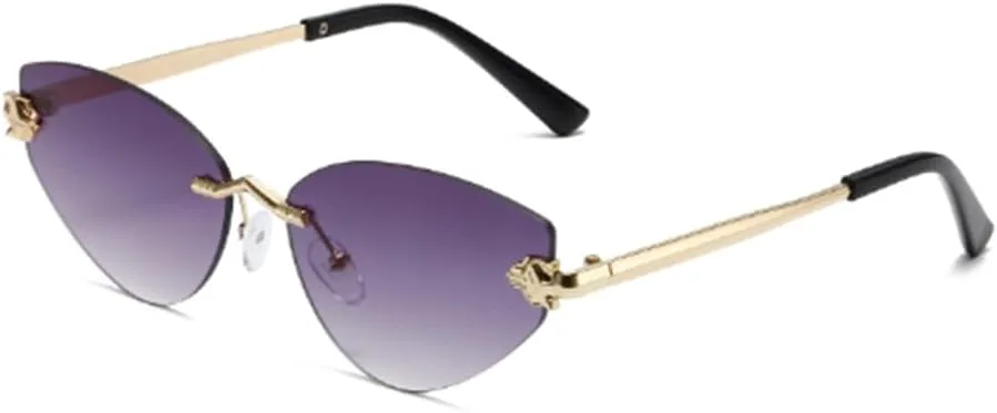 Модные солнцезащитные очки треугольной формы без оправы с защитой от УФ-излучения и солнцезащитным козырьком Weloveushop, Gold Frame Gradually Gray Flakes
Модные солнцезащитные очки треугольной формы без оправы с защитой от УФ-излучения и солнцезащитным козырьком Weloveushop, Gold Frame Gradually Gray Flakes