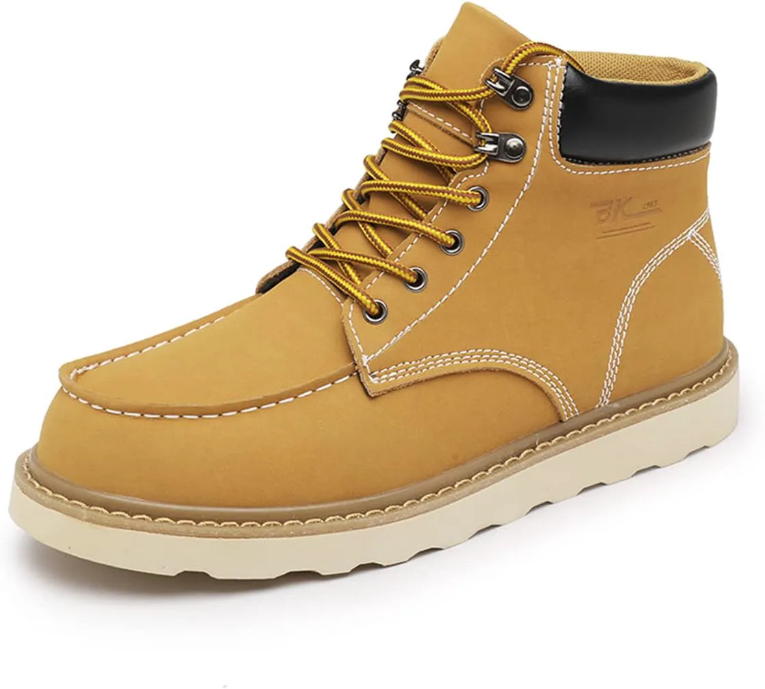 Мужские рабочие ботинки высокие, с противоскользящей подошвой, защитные кожаные, для активного отдыха, с утеплителем, теплые зимние ботинки с хлопковой подкладкой LUODENGLANG, желтый
Мужские рабочие ботинки высокие, с противоскользящей подошвой, защитные кожаные, для активного отдыха, с утеплителем, теплые зимние ботинки с хлопковой подкладкой LUODENGLANG, желтый