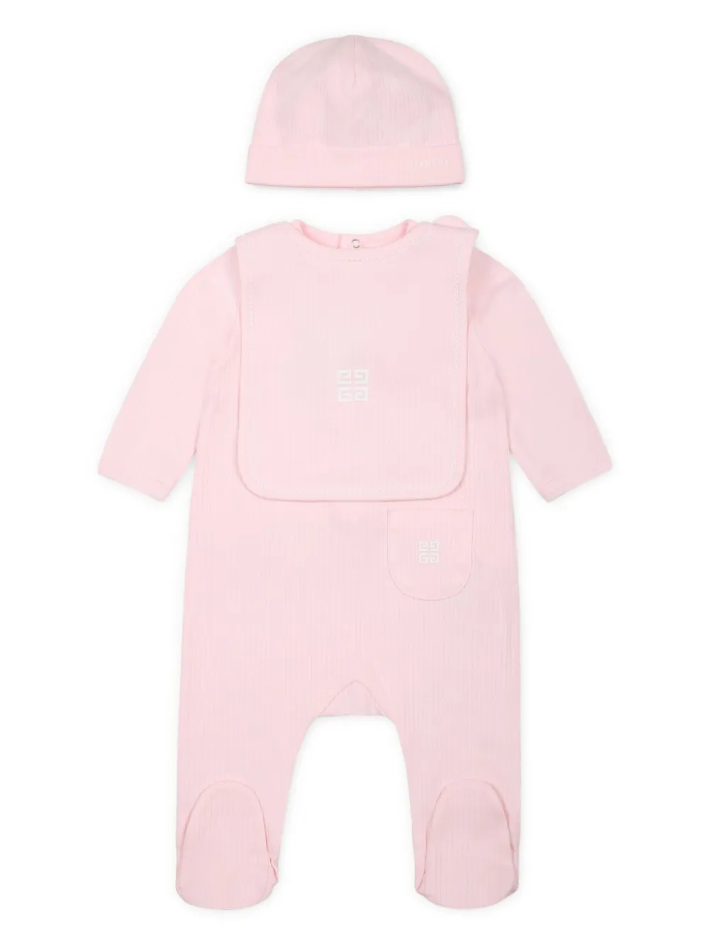Комплект для новорожденного с логотипом Givenchy Kids, розовый
Комплект для новорожденного с логотипом Givenchy Kids, розовый
