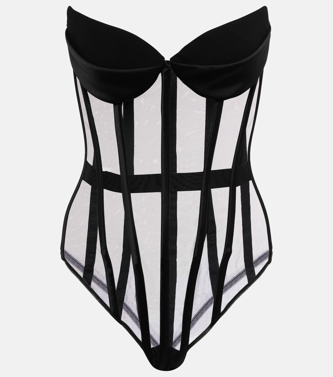 Боди из тюля и корсета «кошачий глаз» Mônot, черный
Боди из тюля и корсета «кошачий глаз» Mônot, черный