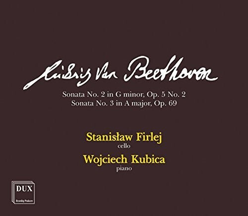 CD диск Beethoven / Firlej / Kubica: Cello Sonatas 2 & 3 
CD диск Beethoven / Firlej / Kubica: Cello Sonatas 2 & 3