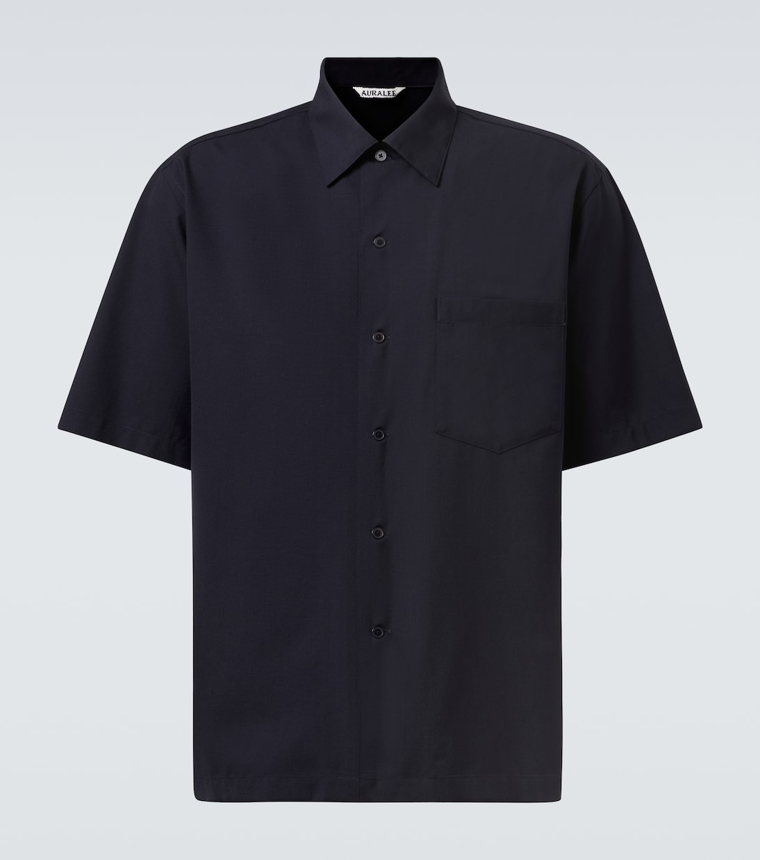 Шерстяная рубашка Auralee, Top Dark Navy 
Шерстяная рубашка Auralee, Top Dark Navy