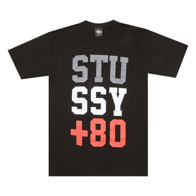 Футболка Stussy +80 'Black', черный 
Футболка Stussy +80 'Black', черный