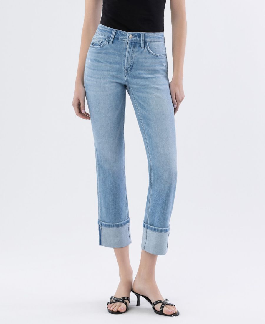 Женские джинсы с высокой посадкой, подворотами, узкие и прямые Flying Monkey, Motivated blue
Женские джинсы с высокой посадкой, подворотами, узкие и прямые Flying Monkey, Motivated blue