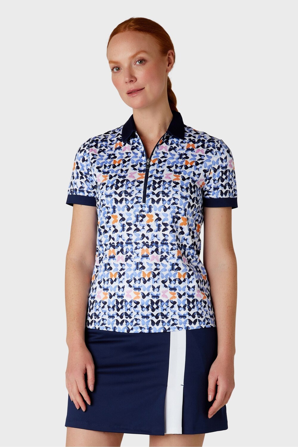 Белая рубашка поло с короткими рукавами и графическим принтом в виде бабочки Callaway Apparel, белый
Белая рубашка поло с короткими рукавами и графическим принтом в виде бабочки Callaway Apparel, белый