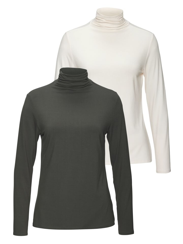 Футболка LASCANA Stehkragenshirt, цвет graugrün, creme
Футболка LASCANA Stehkragenshirt, цвет graugrün, creme