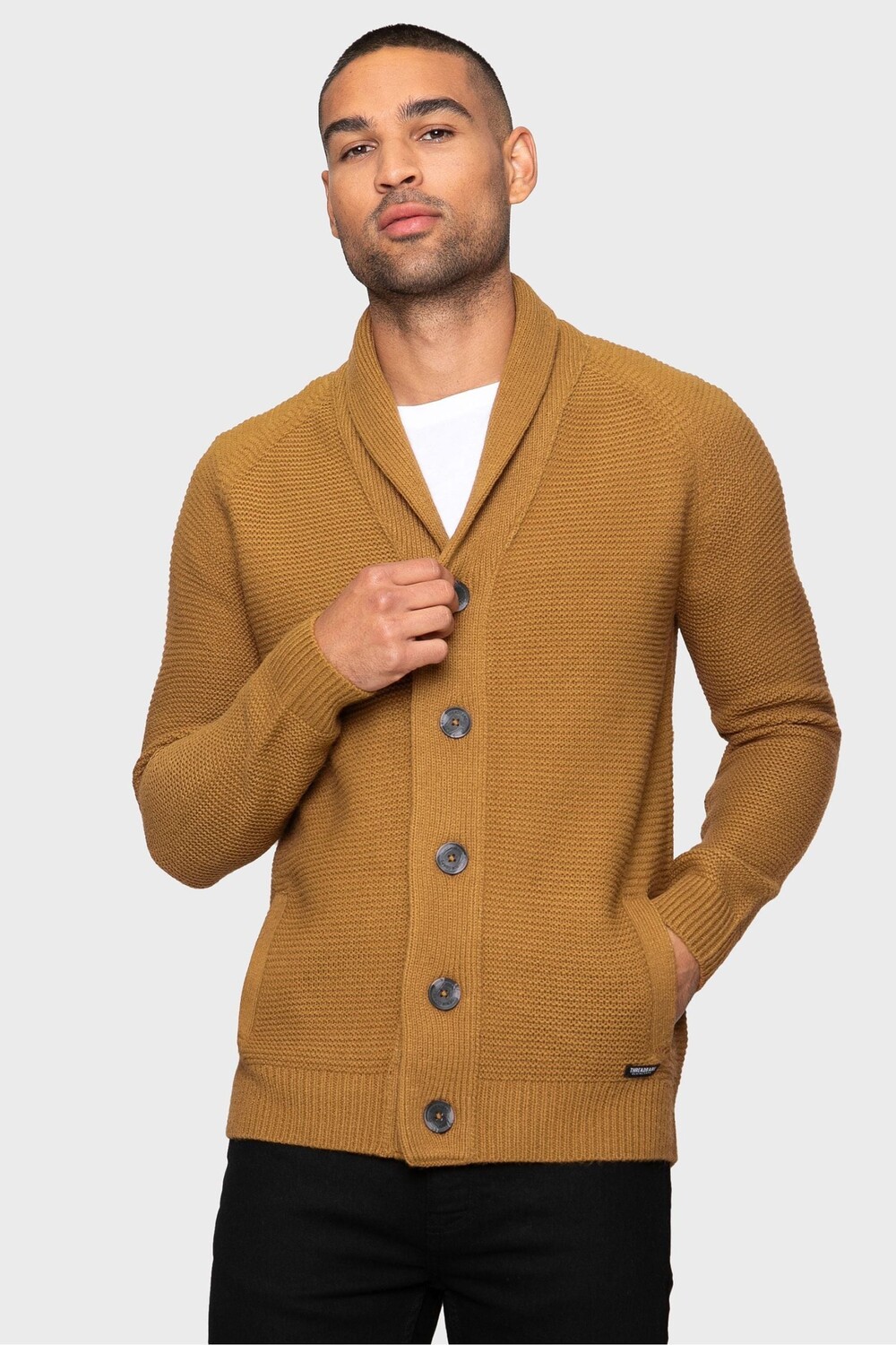 Кардиган с шалевым воротником Threadbare, коричневый
Кардиган с шалевым воротником Threadbare, коричневый