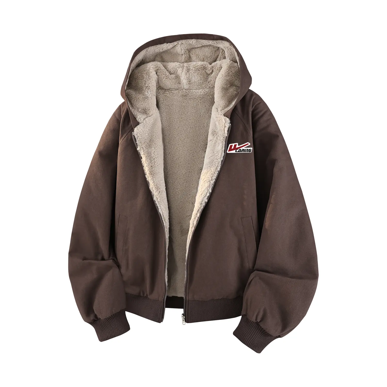 Пуховик женский с капюшоном утепленный WARRIOR, coffee (reversible diy badge)
Пуховик женский с капюшоном утепленный WARRIOR, coffee (reversible diy badge)