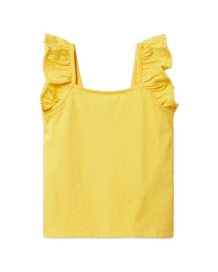 Трикотажный топ Janie and Jack с развевающимися рукавами, желтый
Трикотажный топ Janie and Jack с развевающимися рукавами, желтый