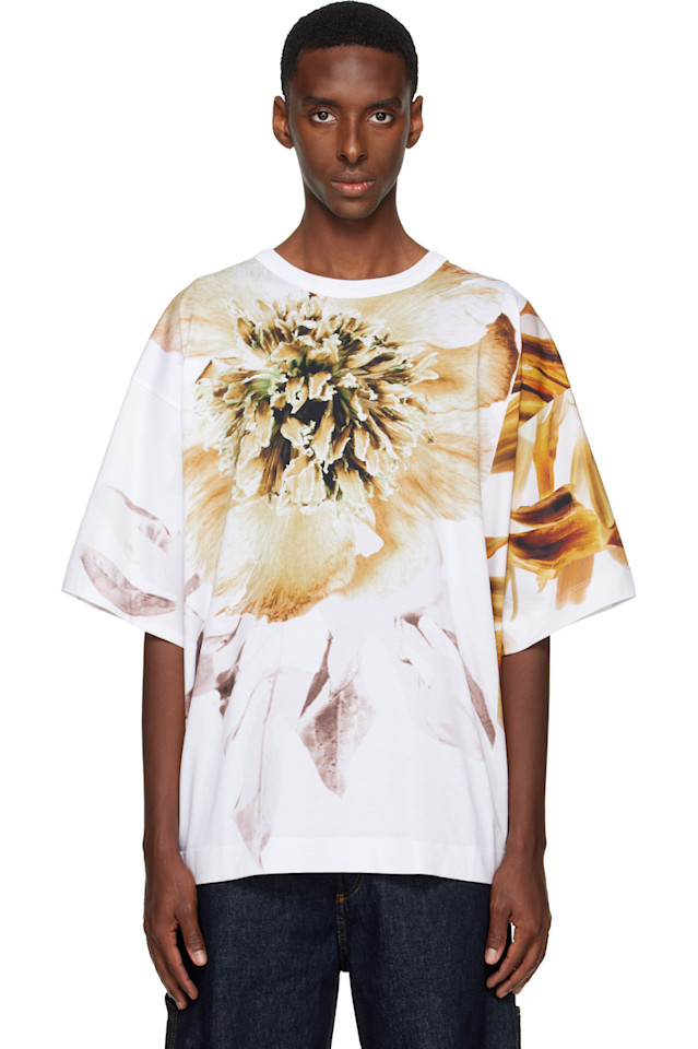 Dries Van Noten Белая футболка оверсайз
Dries Van Noten Белая футболка оверсайз