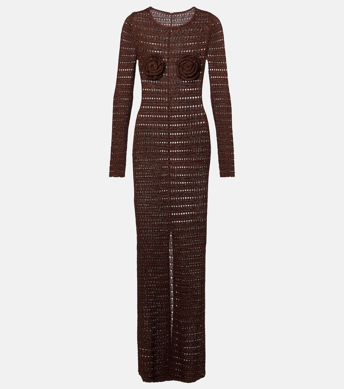 Макси-платье с цветочными аппликациями крючком Same, Chocolate Brown
Макси-платье с цветочными аппликациями крючком Same, Chocolate Brown