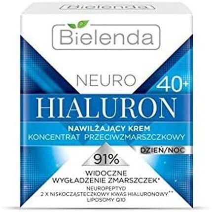 Neuro Hialuron Увлажняющий крем-концентрат против морщин 40+ День Ночь 50 мл, Bielenda
Neuro Hialuron Увлажняющий крем-концентрат против морщин 40+ День Ночь 50 мл, Bielenda