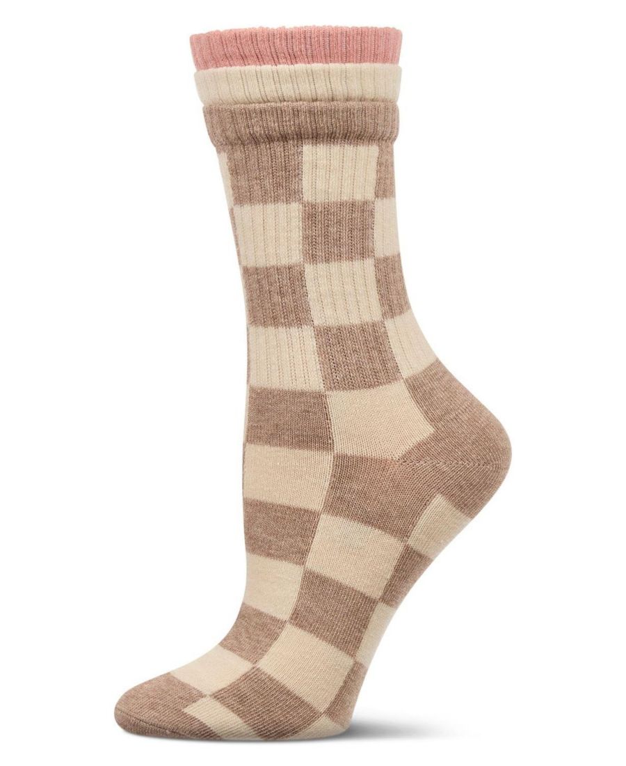 Женские носки Checkmate Triple Cuff Crew Socks MeMoi, Taupe
Женские носки Checkmate Triple Cuff Crew Socks MeMoi, Taupe