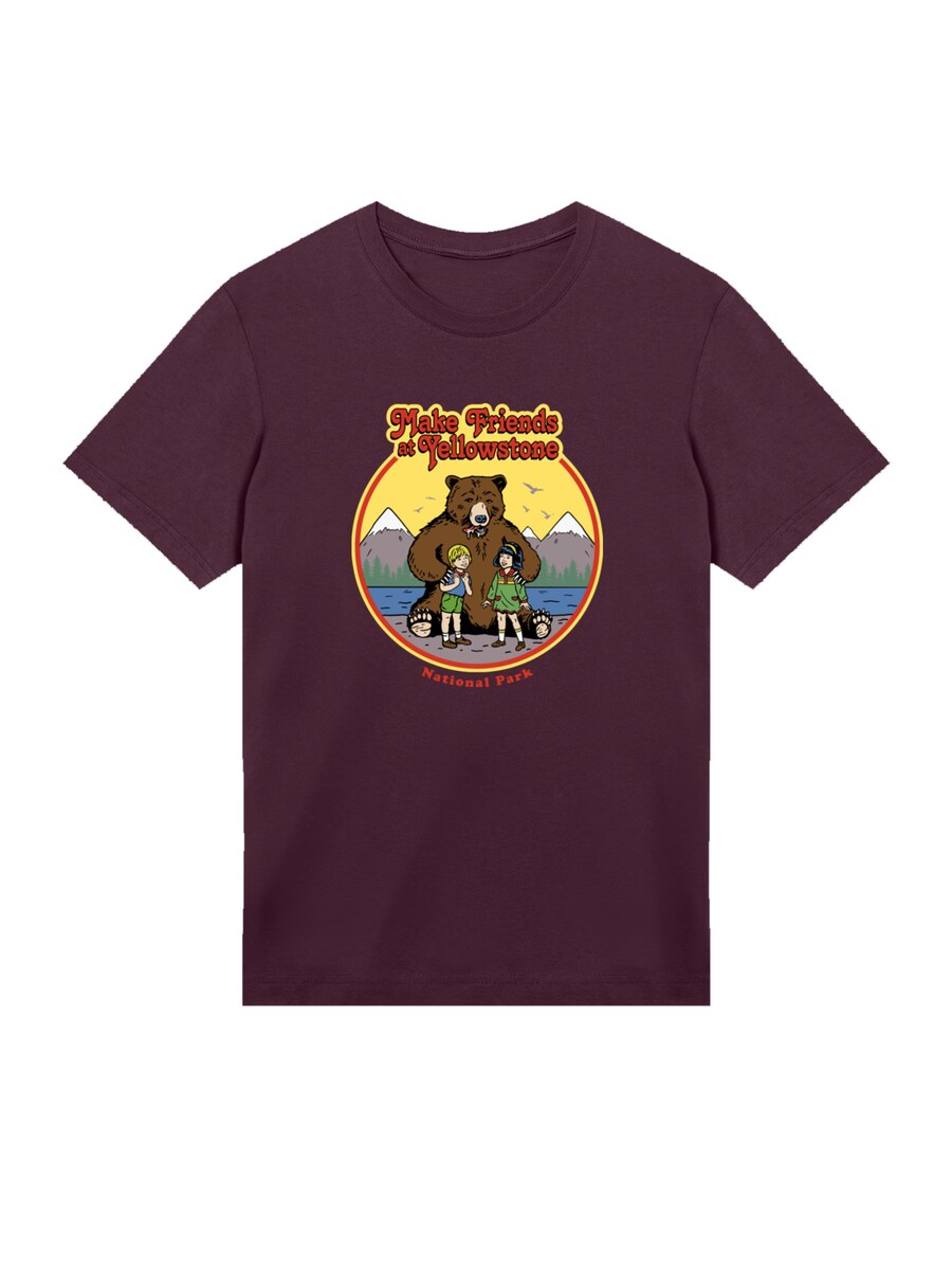 Рубашка F4NT4STIC US National Parks Make Friends At Yellowstone, баклажановый
Рубашка F4NT4STIC US National Parks Make Friends At Yellowstone, баклажановый