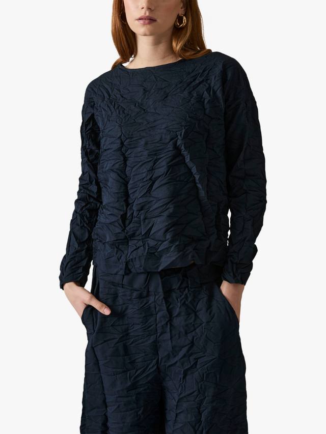 Кринкл топ с длинными рукавами James Lakeland, Navy
Кринкл топ с длинными рукавами James Lakeland, Navy