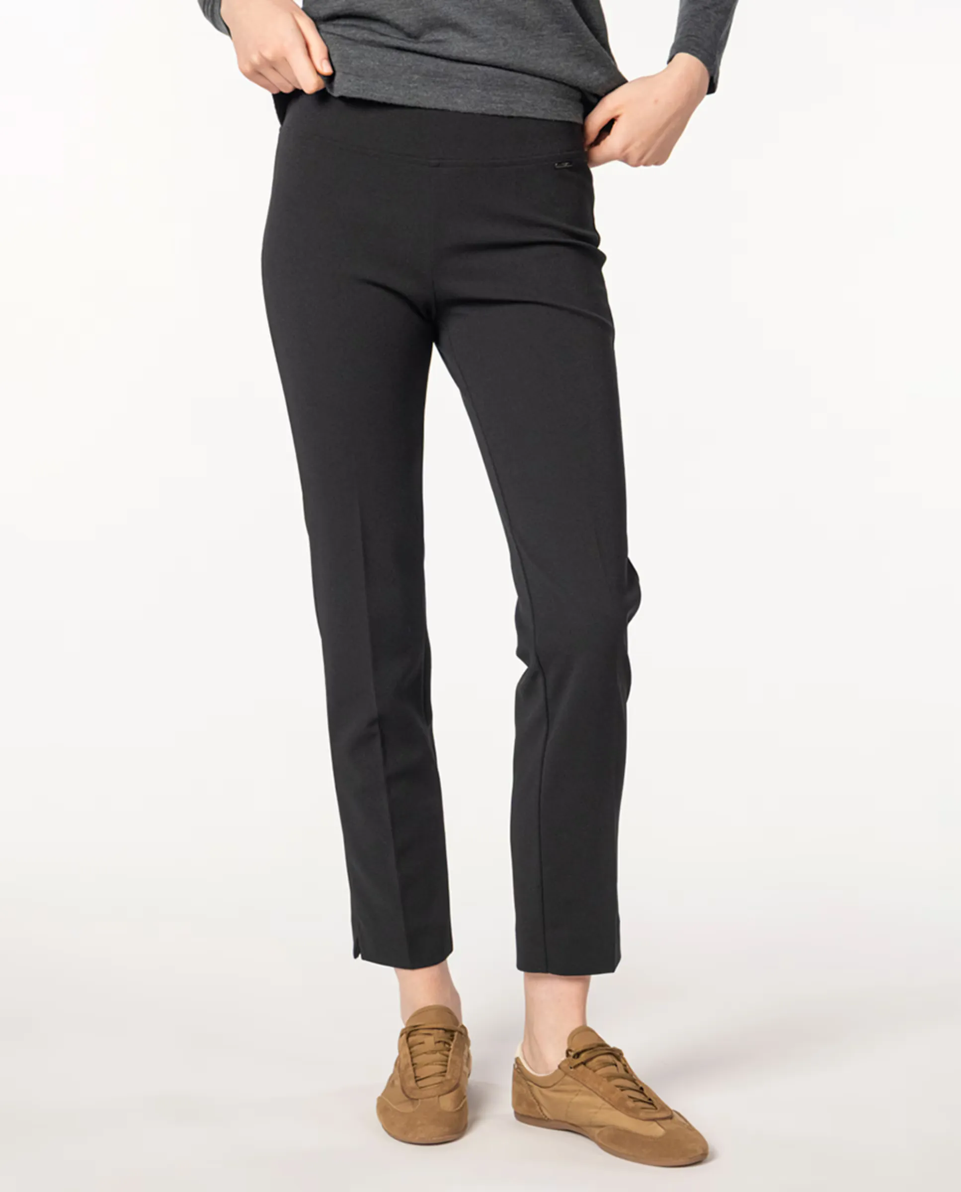 Женские узкие брюки из эластичного двойного крепа Naulover, черный
Женские узкие брюки из эластичного двойного крепа Naulover, черный