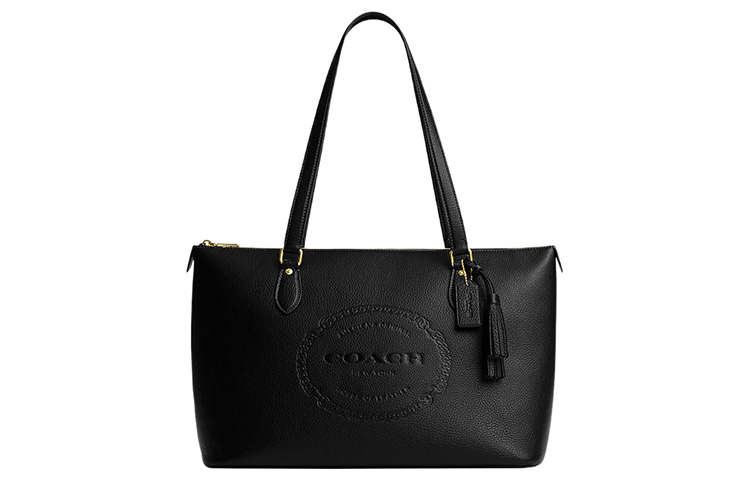 Кожаная сумка-тоут, шоппер, женская сумочка через плечо черного цвета COACH, Set (Bag+Dust Bag)
Кожаная сумка-тоут, шоппер, женская сумочка через плечо черного цвета COACH, Set (Bag+Dust Bag)