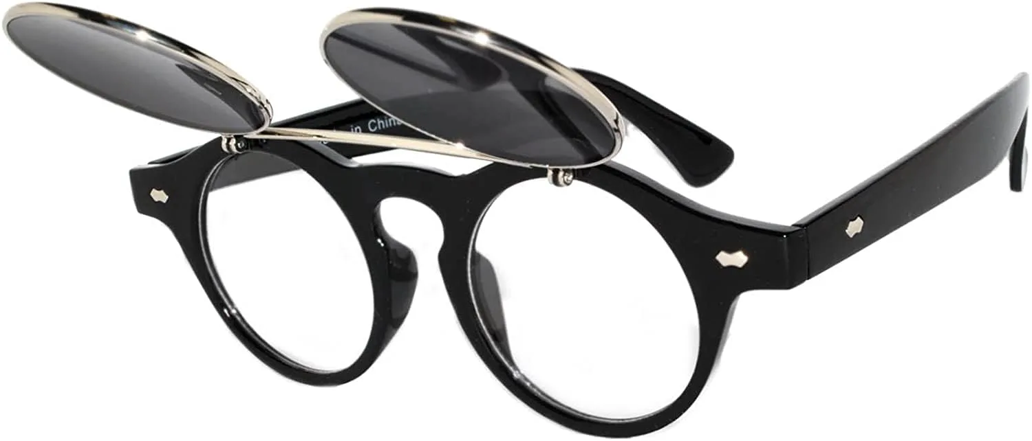 Солнцезащитные очки OWL в стиле стимпанк, ретро, готика, винтаж, хиппи, с круглой оправой из цветного металла и цветными линзами, Flipup C8 Silver Smoke
Солнцезащитные очки OWL в стиле стимпанк, ретро, готика, винтаж, хиппи, с круглой оправой из цветного металла и цветными линзами, Flipup C8 Silver Smoke