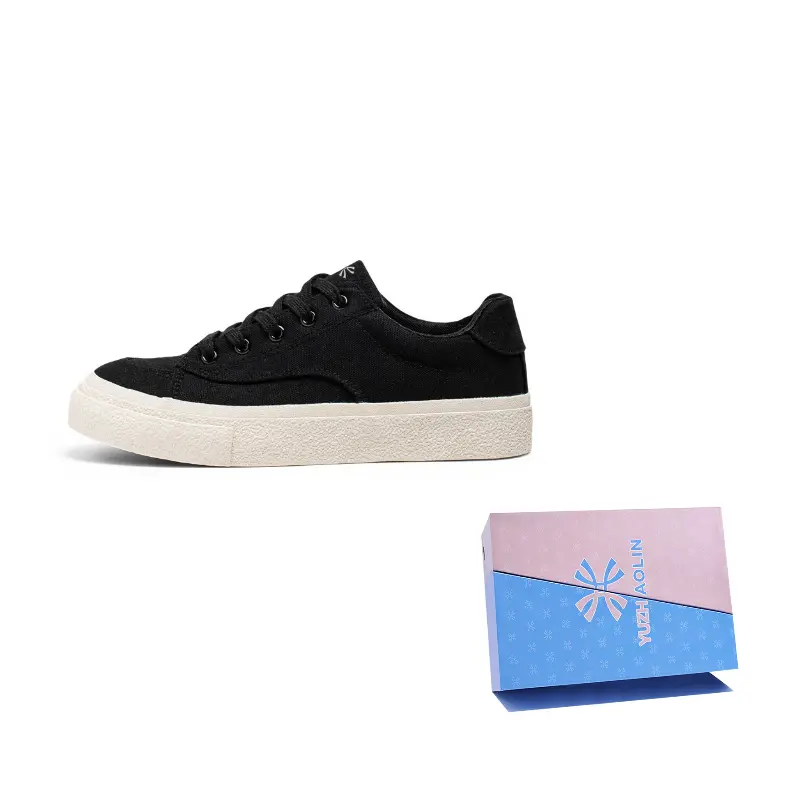 YUZHAOLIN Мужские лоу-топ скейтборд кроссовки черные, цвет Black 
YUZHAOLIN Мужские лоу-топ скейтборд кроссовки черные, цвет Black