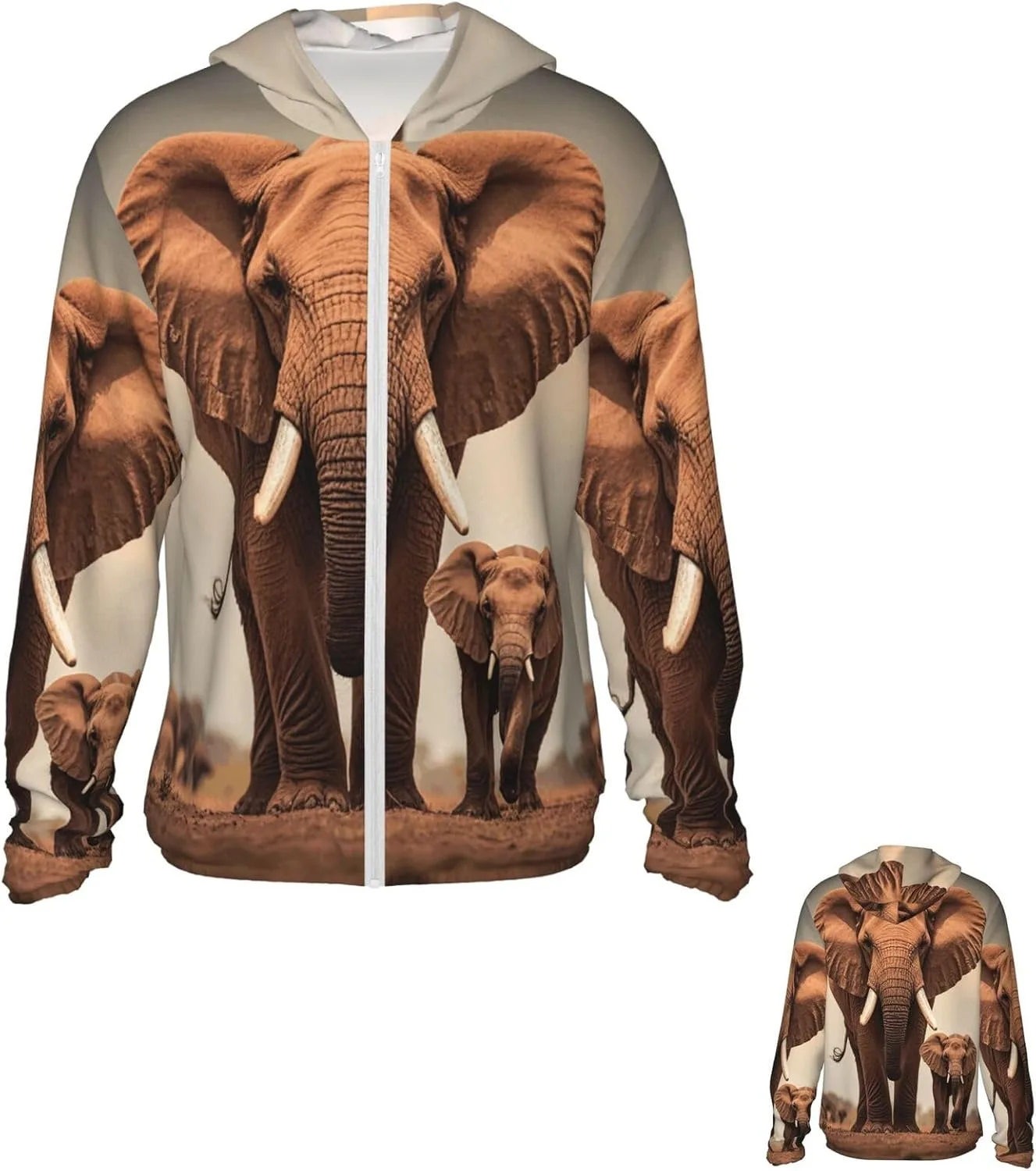 Мужская толстовка с капюшоном Elephant and Baby Elephant UPF 50+ для защиты от солнца FodPand
Мужская толстовка с капюшоном Elephant and Baby Elephant UPF 50+ для защиты от солнца FodPand